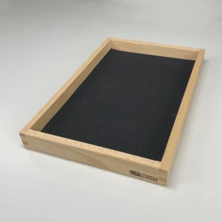 Plateau de présentation pour l'horlogerie avec fond mousse