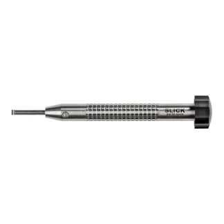 Tournevis horloger SLICK à couple de serrage élevé en acier inox cannelé SLICK Corps diamètre 10 mm et tête en aluminium diamètre 19 mm monté sur roulement à billes
