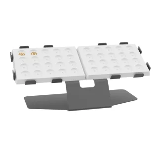 Support barquettes/plateaux à empreintes 130x90mm Renfer avec 2 barquettes