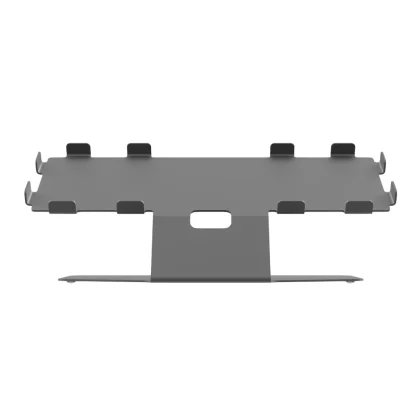 Support barquettes/plateaux à empreintes 130x90mm Renfer pour 2 barquettes (vue de face)