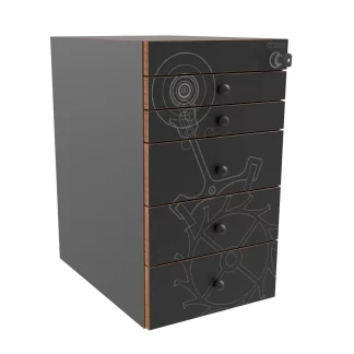 Exemple de décors personnalisé sur face avant layette