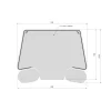 Etablis de table EASY MAX vue de dessus avec dimensions