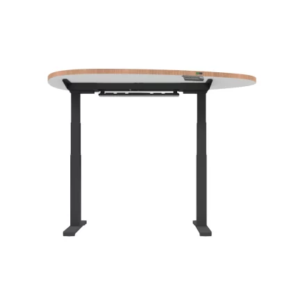 Table galet E-Pebble avec piètement électrique (face avant)