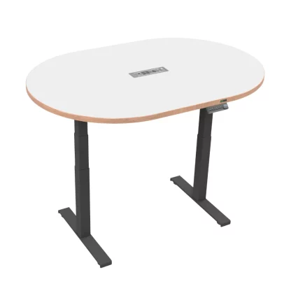 E-Oval oval table with electric base