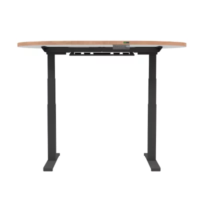 Table ovale E-Oval avec piètement électrique (face avant)